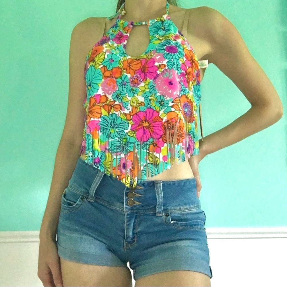 Colorful Flower Swimsuit